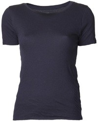 dunkelblaues T-Shirt mit einem Rundhalsausschnitt von Drifter