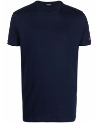 dunkelblaues T-Shirt mit einem Rundhalsausschnitt von DSQUARED2