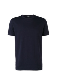 dunkelblaues T-Shirt mit einem Rundhalsausschnitt von DSQUARED2