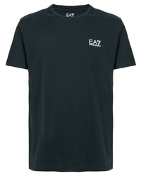 dunkelblaues T-Shirt mit einem Rundhalsausschnitt von Ea7 Emporio Armani