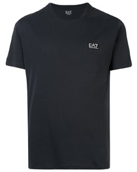 dunkelblaues T-Shirt mit einem Rundhalsausschnitt von Ea7 Emporio Armani