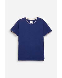 dunkelblaues T-Shirt mit einem Rundhalsausschnitt von edc by Esprit