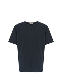 dunkelblaues T-Shirt mit einem Rundhalsausschnitt von Egrey