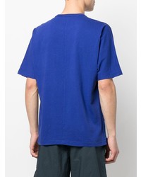 dunkelblaues T-Shirt mit einem Rundhalsausschnitt von Stone Island