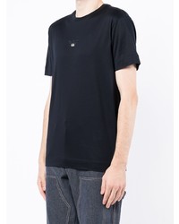 dunkelblaues T-Shirt mit einem Rundhalsausschnitt von Emporio Armani