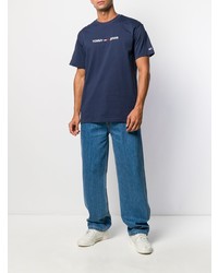 dunkelblaues T-Shirt mit einem Rundhalsausschnitt von Tommy Jeans