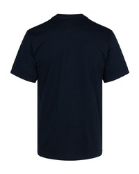 dunkelblaues T-Shirt mit einem Rundhalsausschnitt von Supreme
