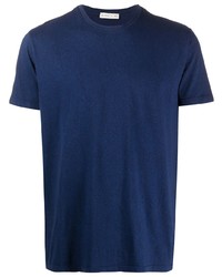 dunkelblaues T-Shirt mit einem Rundhalsausschnitt von Etro