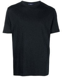 dunkelblaues T-Shirt mit einem Rundhalsausschnitt von Fay