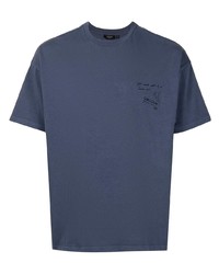 dunkelblaues T-Shirt mit einem Rundhalsausschnitt von FIVE CM