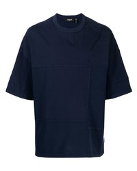 dunkelblaues T-Shirt mit einem Rundhalsausschnitt von FIVE CM