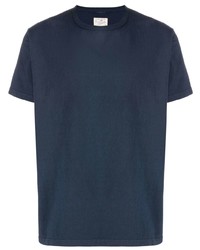 dunkelblaues T-Shirt mit einem Rundhalsausschnitt von Fortela