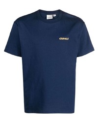 dunkelblaues T-Shirt mit einem Rundhalsausschnitt von Gramicci
