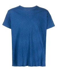 dunkelblaues T-Shirt mit einem Rundhalsausschnitt von Greg Lauren