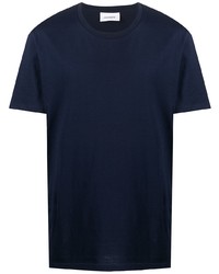 dunkelblaues T-Shirt mit einem Rundhalsausschnitt von Harmony Paris