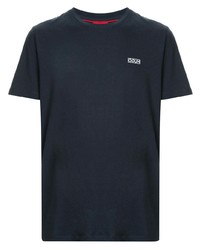 dunkelblaues T-Shirt mit einem Rundhalsausschnitt von Hugo Hugo Boss