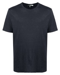 dunkelblaues T-Shirt mit einem Rundhalsausschnitt von Isabel Marant