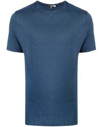 dunkelblaues T-Shirt mit einem Rundhalsausschnitt von Isabel Marant