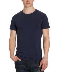 dunkelblaues T-Shirt mit einem Rundhalsausschnitt von Jack & Jones