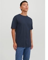 dunkelblaues T-Shirt mit einem Rundhalsausschnitt von Jack & Jones