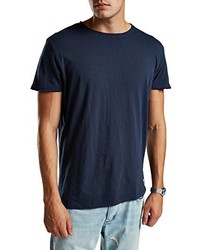 dunkelblaues T-Shirt mit einem Rundhalsausschnitt von JACK & JONES VINTAGE