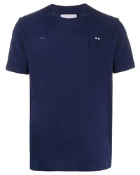 dunkelblaues T-Shirt mit einem Rundhalsausschnitt von Jacob Cohen
