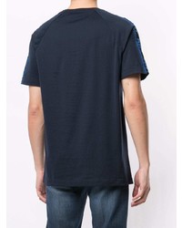 dunkelblaues T-Shirt mit einem Rundhalsausschnitt von Kiton