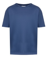 dunkelblaues T-Shirt mit einem Rundhalsausschnitt von John Elliott