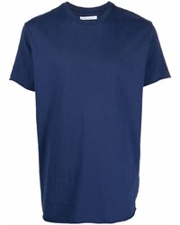 dunkelblaues T-Shirt mit einem Rundhalsausschnitt von John Elliott
