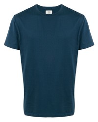 dunkelblaues T-Shirt mit einem Rundhalsausschnitt von Kent & Curwen