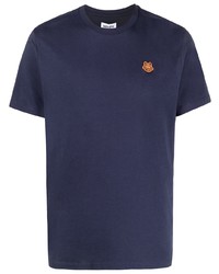 dunkelblaues T-Shirt mit einem Rundhalsausschnitt von Kenzo
