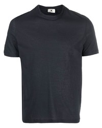 dunkelblaues T-Shirt mit einem Rundhalsausschnitt von Kired