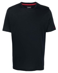 dunkelblaues T-Shirt mit einem Rundhalsausschnitt von Kiton