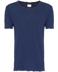 dunkelblaues T-Shirt mit einem Rundhalsausschnitt von Ksubi