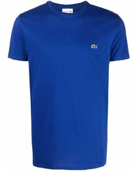 dunkelblaues T-Shirt mit einem Rundhalsausschnitt von Lacoste