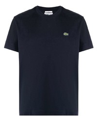 dunkelblaues T-Shirt mit einem Rundhalsausschnitt von Lacoste