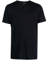 dunkelblaues T-Shirt mit einem Rundhalsausschnitt von Lardini