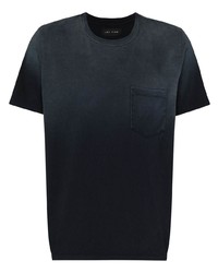 dunkelblaues T-Shirt mit einem Rundhalsausschnitt von Les Tien