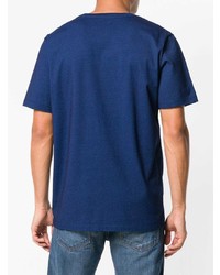 dunkelblaues T-Shirt mit einem Rundhalsausschnitt von Levi's Made & Crafted