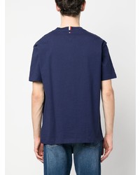 dunkelblaues T-Shirt mit einem Rundhalsausschnitt von Tommy Hilfiger