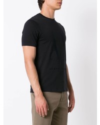 dunkelblaues T-Shirt mit einem Rundhalsausschnitt von Armani Exchange