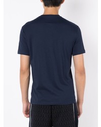 dunkelblaues T-Shirt mit einem Rundhalsausschnitt von Armani Exchange