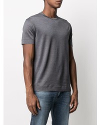 dunkelblaues T-Shirt mit einem Rundhalsausschnitt von Emporio Armani