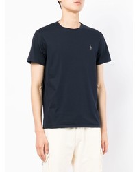 dunkelblaues T-Shirt mit einem Rundhalsausschnitt von Polo Ralph Lauren