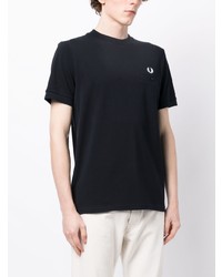 dunkelblaues T-Shirt mit einem Rundhalsausschnitt von Fred Perry