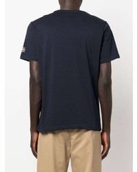 dunkelblaues T-Shirt mit einem Rundhalsausschnitt von ECOALF