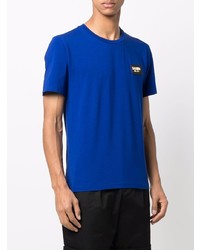 dunkelblaues T-Shirt mit einem Rundhalsausschnitt von Moschino