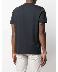 dunkelblaues T-Shirt mit einem Rundhalsausschnitt von Pyrenex