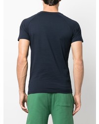 dunkelblaues T-Shirt mit einem Rundhalsausschnitt von K-Way