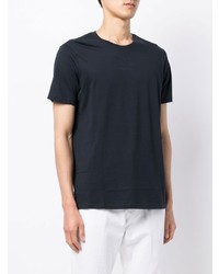 dunkelblaues T-Shirt mit einem Rundhalsausschnitt von Armani Exchange